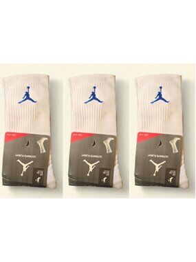 Jordan Socks Air Nike Socks 3 Pairs Jordan Essential Men High Cut SIZE LARGE
